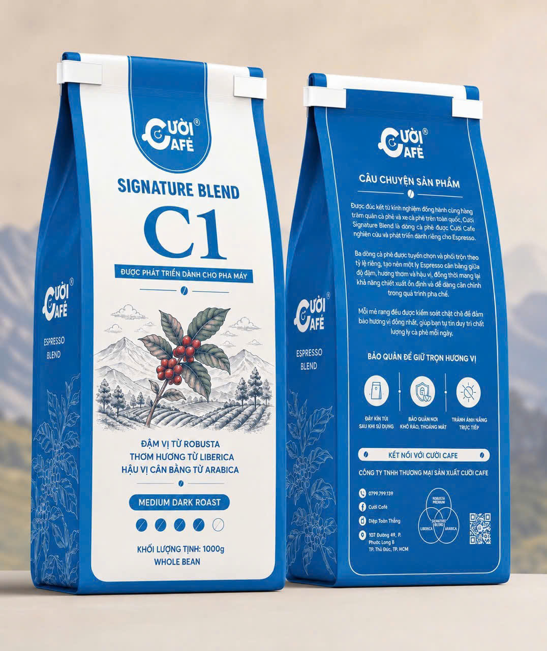 1kg cà phê test máy